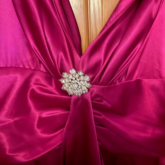 Eliza J magenta cocktail dress 10 special event holiday NWT - Picture 4 of 4